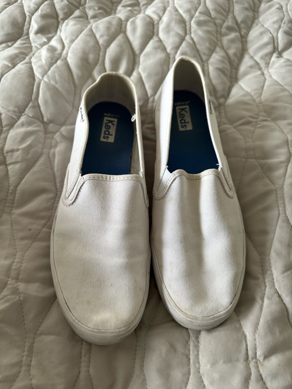 Keds Women’s Slip-On Canvas Champion Loafers in White Size 10 Casual Athleisure